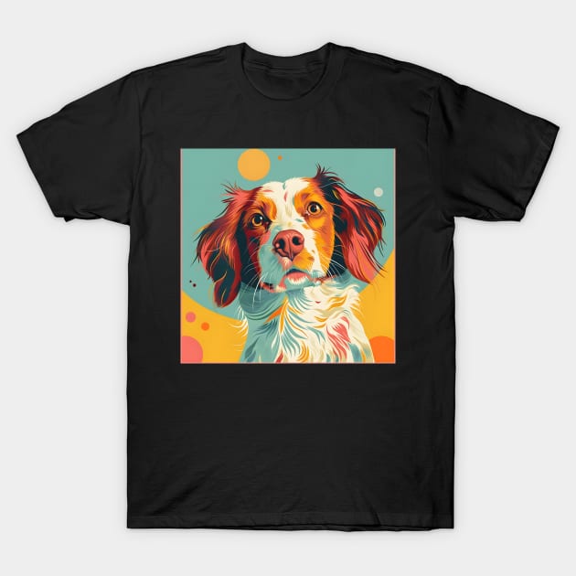 Retro Brittany: Pastel Pup Revival T-Shirt by NatashaCuteShop